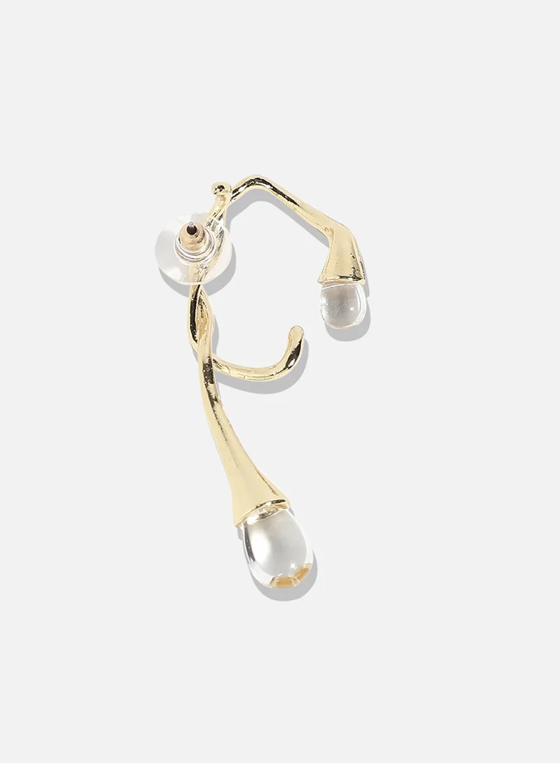 SOHI Modern Edge Artificial Cuff Earring Jewellery