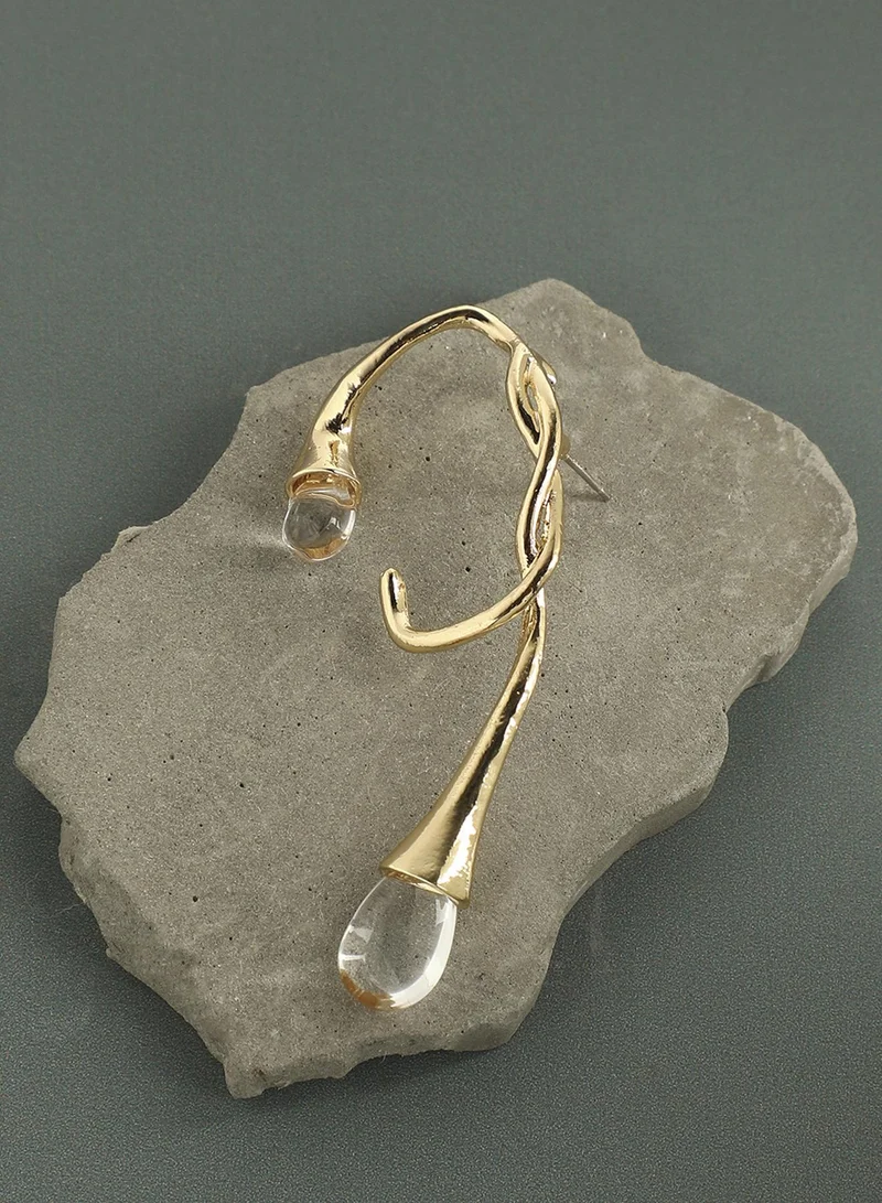 SOHI Modern Edge Artificial Cuff Earring Jewellery