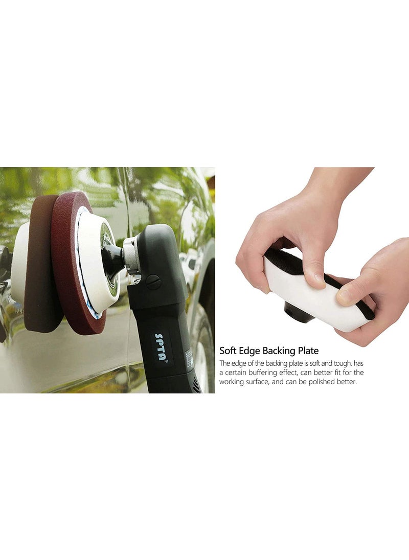 DIY Crafts DIY Crafts 1x, 2" inch, Only Backing Plater High RPM Double Soft Thick Edge 1-6" for M10/M14/ 5/8‘’ Rotary Polisher Self Adhesive Hook & Loop Back Plate for Polishing Pad Only Ba (1x, 2" inch)  - Image 3