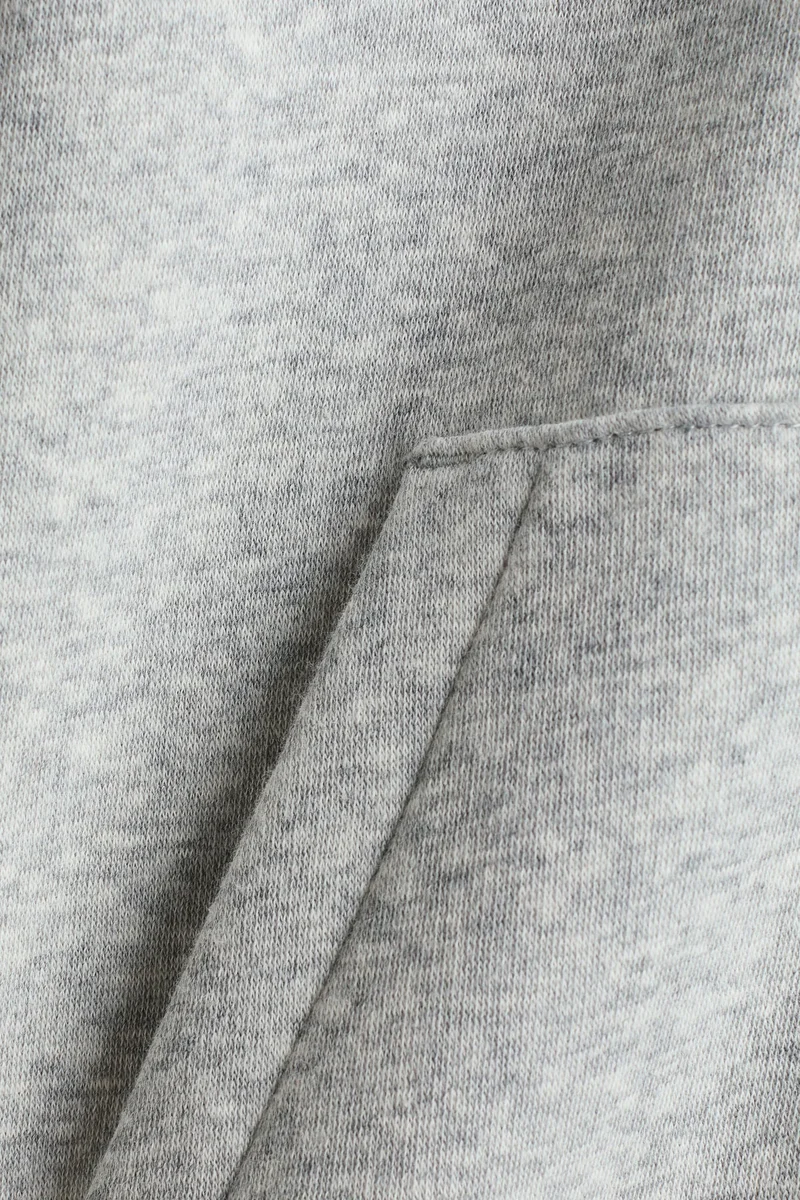 H&M Zip-through brushed-inside hoodie