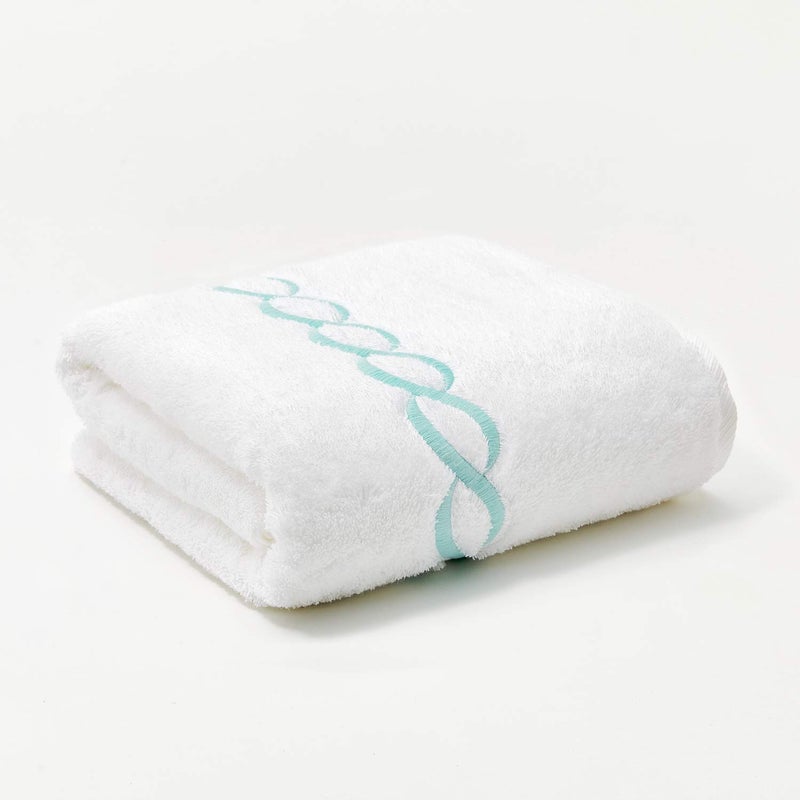 Calla Angel Superior 1000 Gram Egyptian Cotton Oversize 63 x 31 Bath Towel, 1 Piece, Mint Chain - Image 1