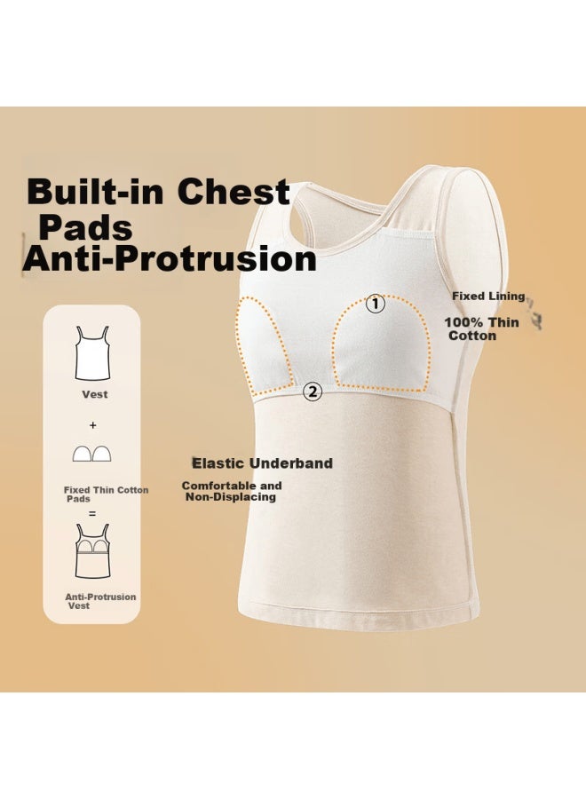 Top melon Dingguagua Girls' Developmental Cotton Vest Innerwear Tank Top Children's Cotton Bra Anti-outline Teen Girl Color Cotton 150/75 - Image 2