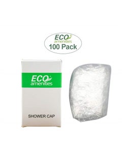 ECO Amenities ECO Amenities Disposable Shower Caps for Home Hotel Vacation Rental Hair Salon, Individually Boxed Package Full Size Adult, Case of 100  - Image 2