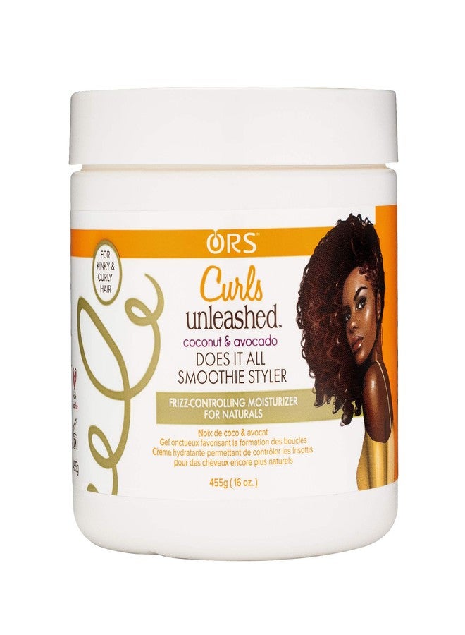 Curls Unleashed Coconut and Avocado Does It All Smoothie Styler 16 Ounce (Pack of 2)