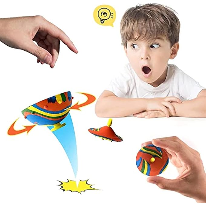 MAKINGTEC 4 Pcs Bouncing Bowl, Fidget Toys Creative Camouflage Bounce Bouncing Bowl Novelty Cool Spinning Stress Relief Toy Bounce Ball Children's Outdoor Game Sports Fingertip Toy for Kids - Image 2