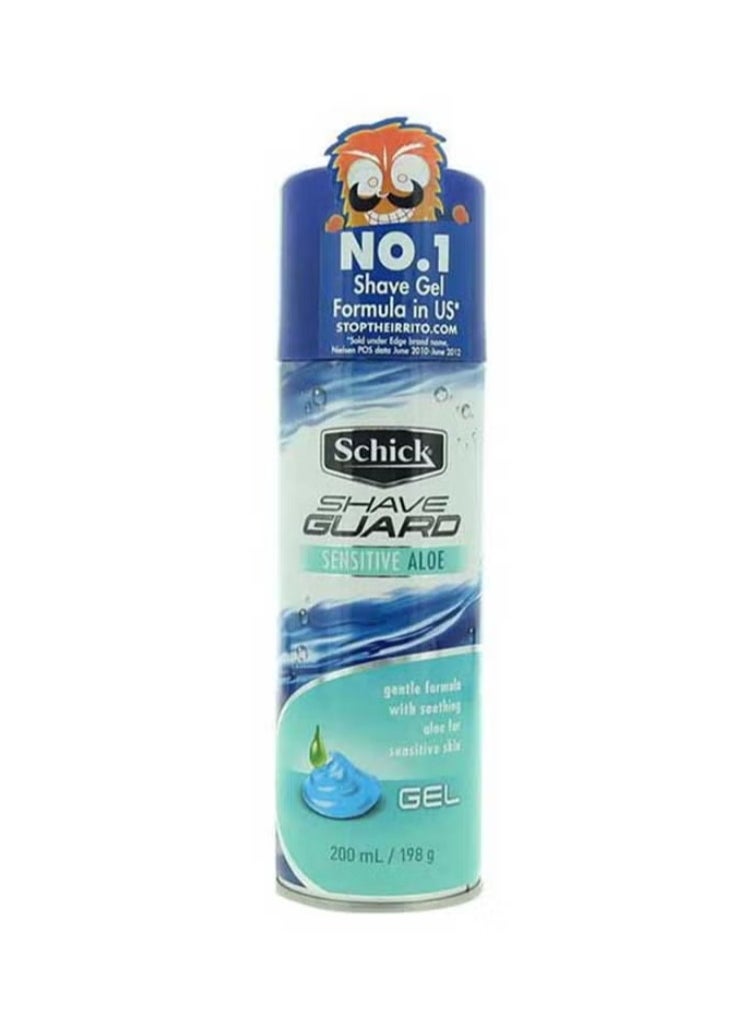 schick Sensitive Aloe Gel Shave Guard 200ml 
