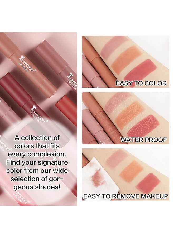 BINGBRUSH - BINGBRUSH 3 Colors Smooth Matte Lipstick Pack Set, Moisture Longwear Color Stick Ultimate Lip Crayon for Makeup Collection Matte Finish Waterproof Velvet Lipgloss Lip Stain - Image 1