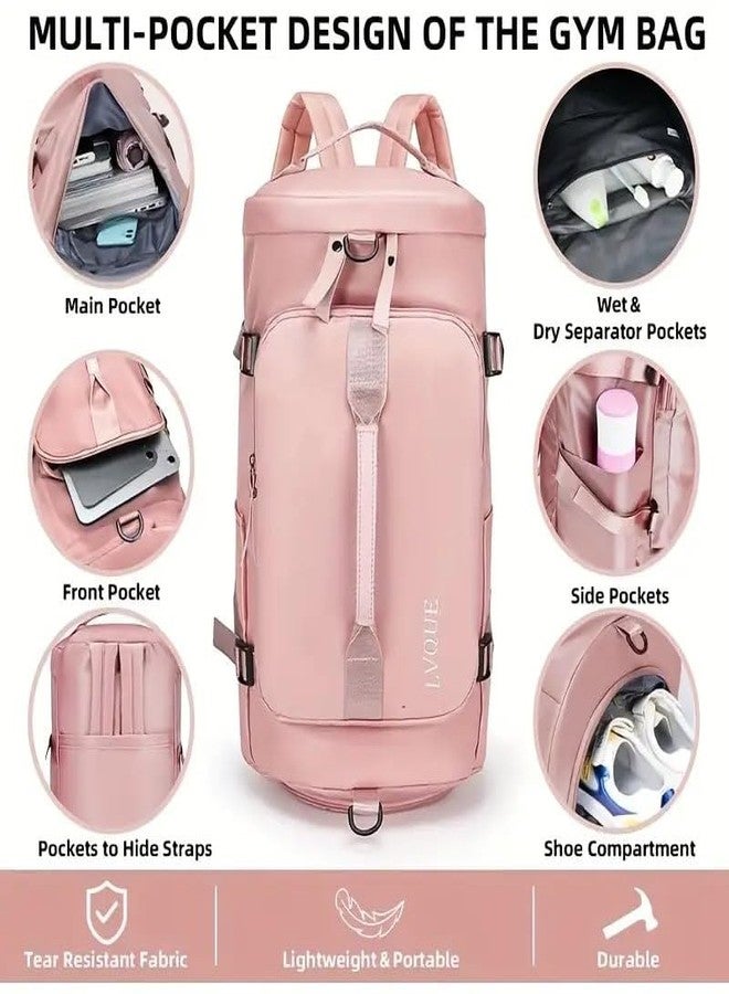 GNEY 45L Waterproof Travel Duffel Backpack Gym Bag with Shoe Compartment&USB Charging Port-Convertible Weekender Luggage for Men Women-Multipurpose Shoulder Bag for Sports,Hiking, Camping,Travel - Image 3