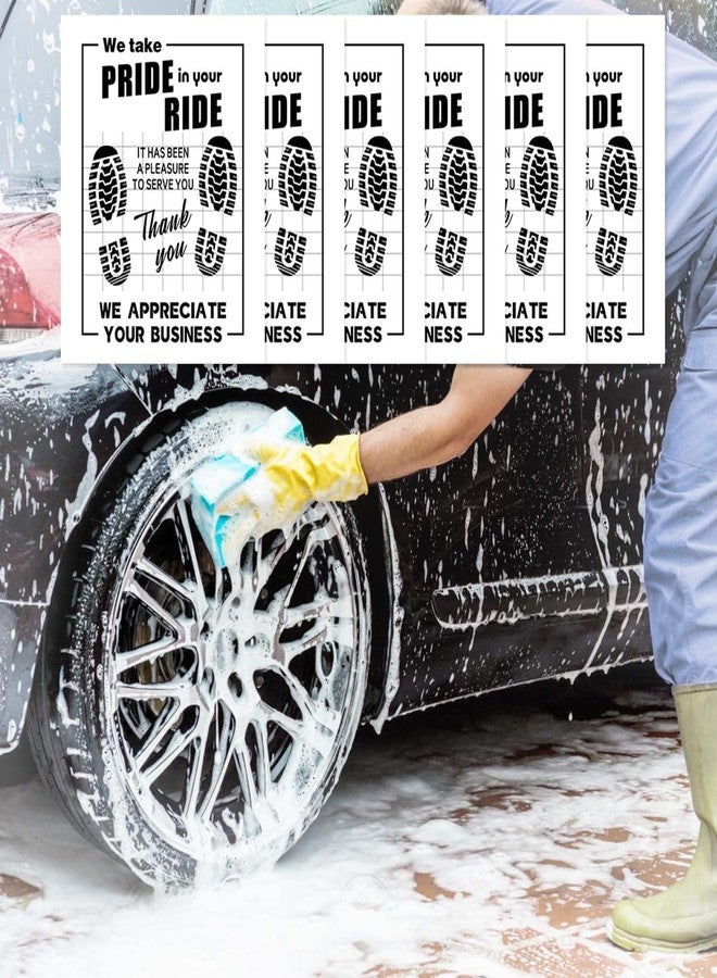 Ickimee 50Pcs Paper Floor Mats for Cars, Disposable White Automotive Floor Mats Kraft Paper, Waterproof Car Foot Pads Protective Papers, Thank You Mats for Car Detailing, Auto Dealership (20" x 16") - Image 5