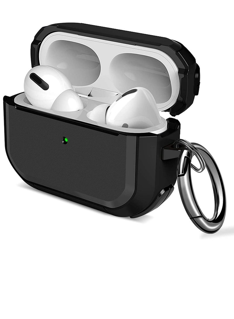 ELTRAZONE AirPods Pro Case Cover with Keychain Full Protective Shockproof Soft TPU Accessories Skin Compatible for Apple Airpods Pro Case for Women Men Girls Boys Front LED Visible - Image 1