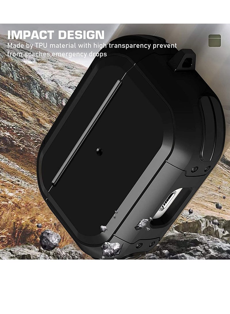 ELTRAZONE AirPods Pro Case Cover with Keychain Full Protective Shockproof Soft TPU Accessories Skin Compatible for Apple Airpods Pro Case for Women Men Girls Boys Front LED Visible - Image 4