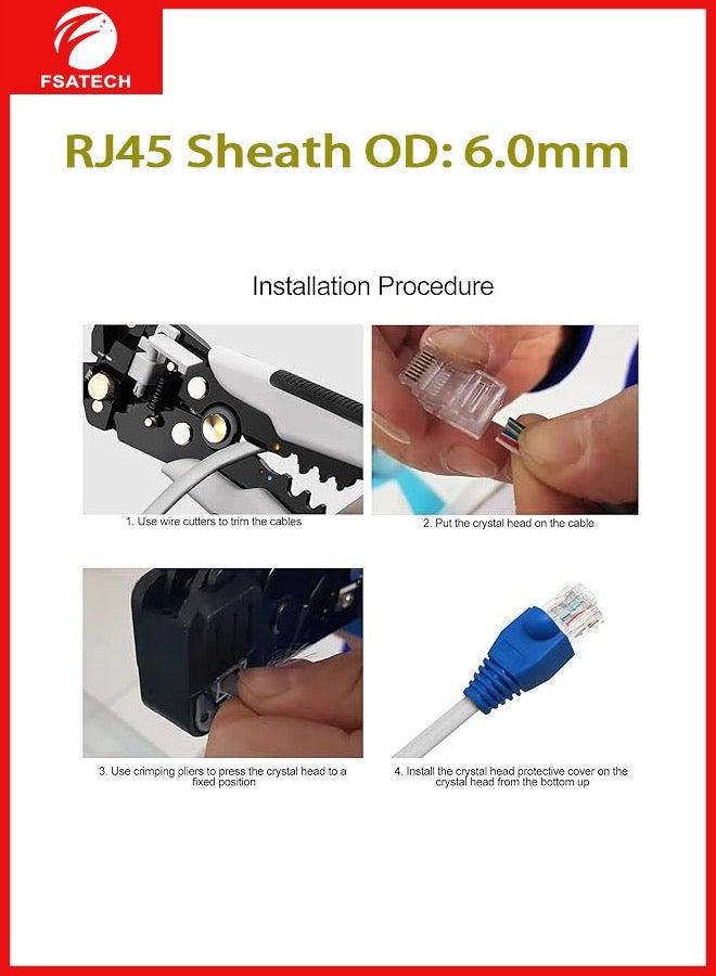 FSATECH RJ45 Sheath OD:6.0mm - Image 4