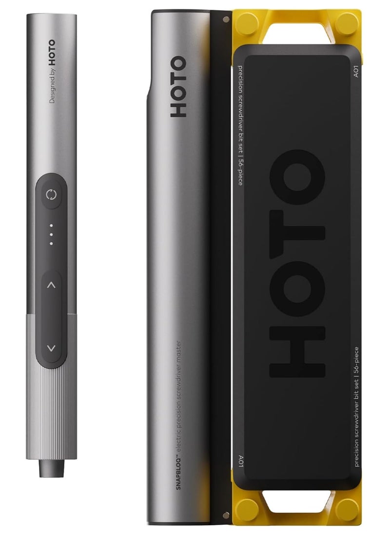 HOTO HOTO Electric Precision Screwdriver Master Set, 56-in-1 Mini Electric Cordless with 3 Torque Settings, Repair Tool Kit for Phone, Laptop, PS5, Glasses, Electronics-SNAPBLOQ S-A01  - Image 2