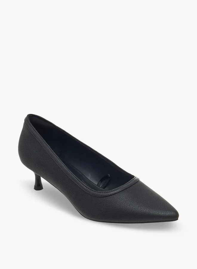 سيليست Women Textured Kitten Heel Shoes