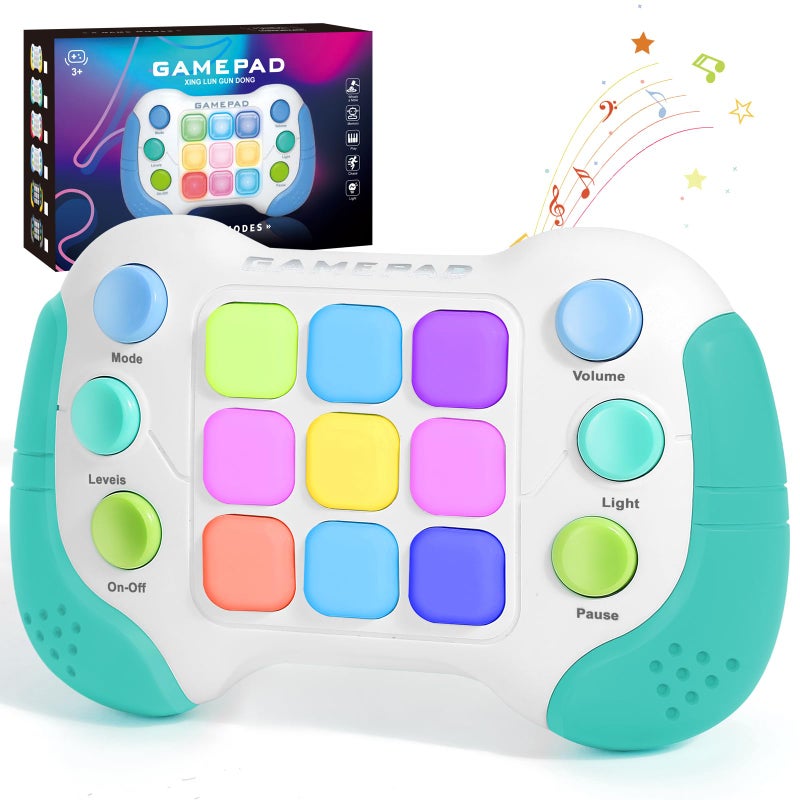 AOTIBO Fast Push Fidget Toys Handle Flashing Handheld Game for Kids Teens Adults Electronic Brain Memory Game Quick Push Buttons Gamepad Xmas Birthday Gifts STEM Toys for Boys Girls - Image 3