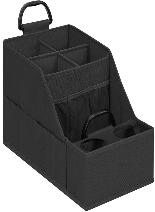 STORAGEIDEAS Car Seat Organizer Backseat Front Seat, Car Organizer With 12 Storage Compartments 2 Cup Holders, Snack Storage For Kids Baby, SUV Truck Van Collapsible Storage Bag For Travel, BK - Image 1