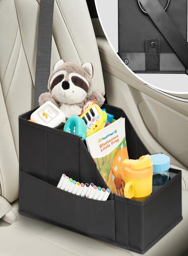 STORAGEIDEAS Car Seat Organizer Backseat Front Seat, Car Organizer With 12 Storage Compartments 2 Cup Holders, Snack Storage For Kids Baby, SUV Truck Van Collapsible Storage Bag For Travel, BK - Image 3