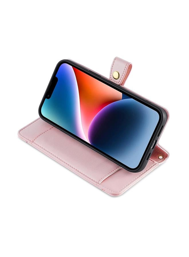 Zaboon Case For Honor X9a 5G Sheep Texture Cross-body Zipper Wallet Leather Phone Case - Image 4