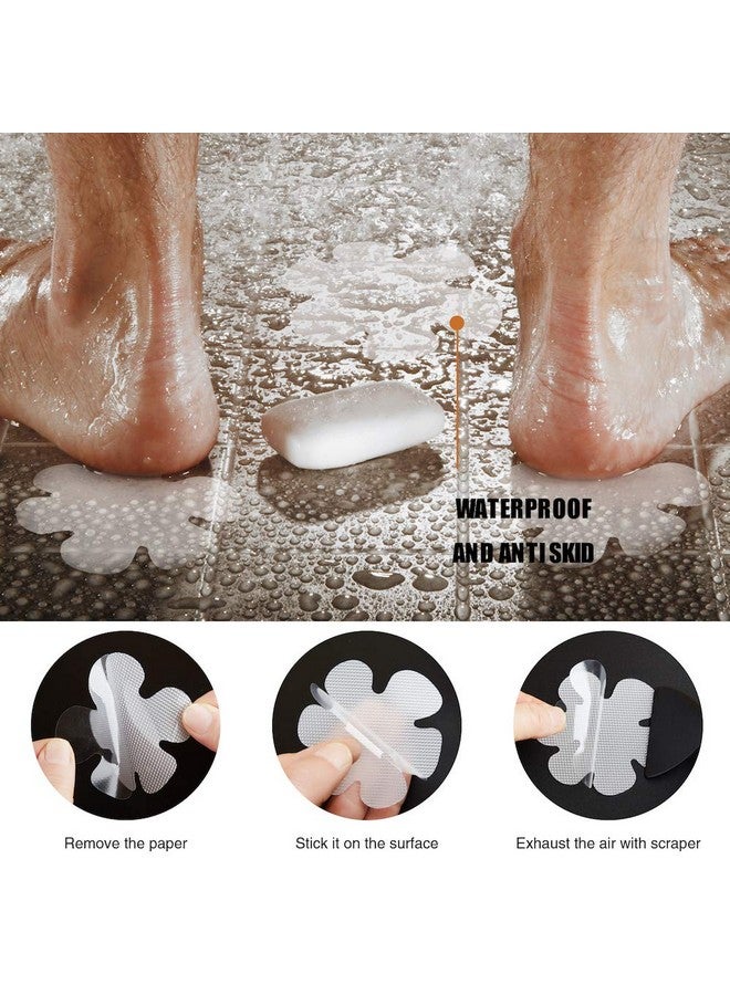 Secopad Original 36PCS Transparent Bathtub Stickers Non-Slip, Safety Shower Treads Adhesive Appliques with Premium Scraper - Image 3