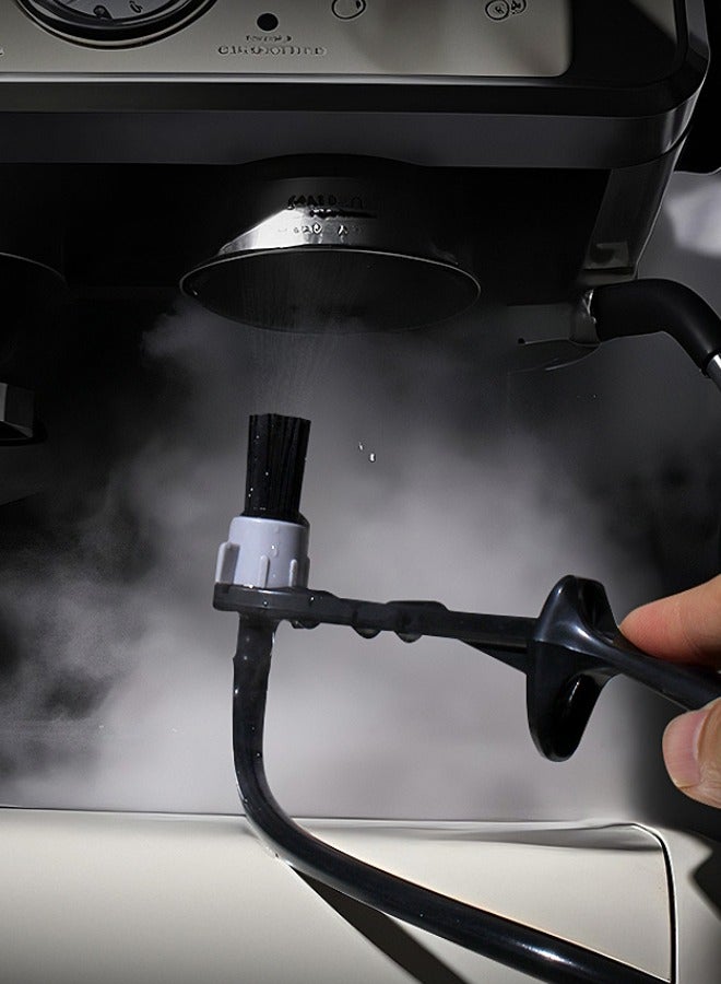 بينكو عصا تنظيف بالبخار لماكينة صنع الإسبريسو مباشرة من الماكينة، فرشاة تنظيف بالبخار احترافية قابلة للفصل لماكينة صنع الإسبريسو - مضادة للحروق، مع ملعقة، إزالة فعالة لبقايا القهوة والزيت - Image 3