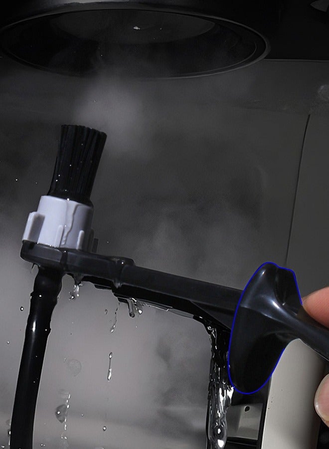 بينكو عصا تنظيف بالبخار لماكينة صنع الإسبريسو مباشرة من الماكينة، فرشاة تنظيف بالبخار احترافية قابلة للفصل لماكينة صنع الإسبريسو - مضادة للحروق، مع ملعقة، إزالة فعالة لبقايا القهوة والزيت - Image 4