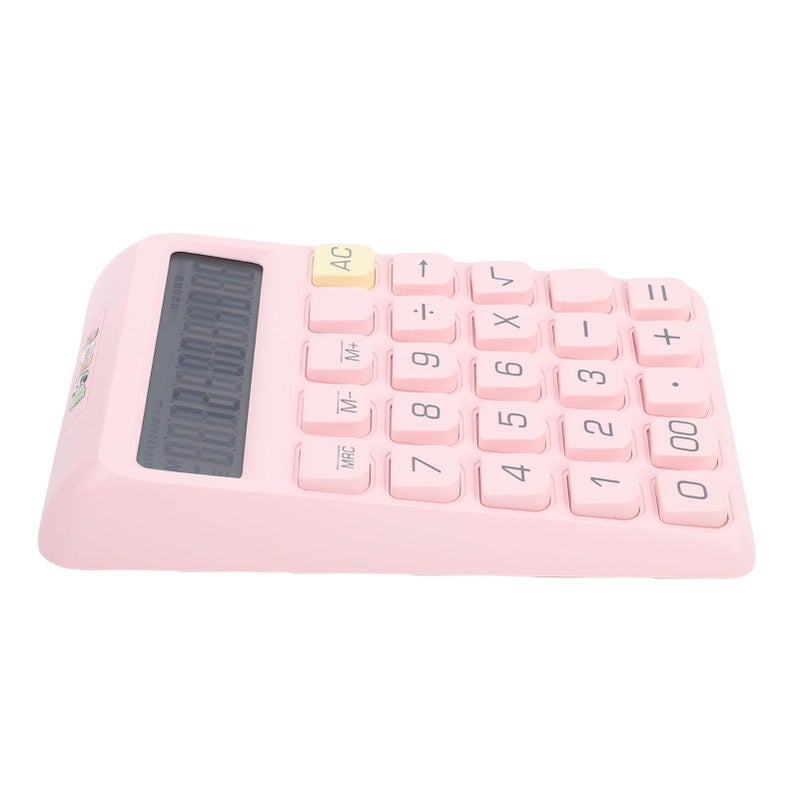 Pink Desktop Calculator With Large Buttons Clear LCD Display For Office School Business - Image 5