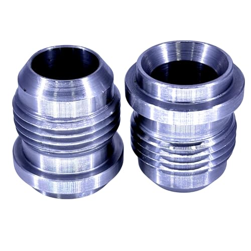 REMTUNE Brand 10AN Male Billet - MILD STEEL Weld On Bung Fitting For Secure & Reliable Connections - AN10 Fitting Weld Bungs for Fabrication Projects - (2 Pcs) - Image 1