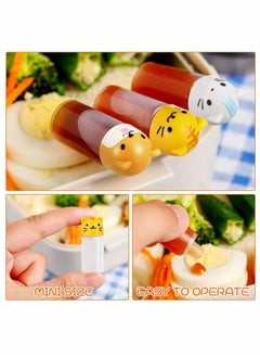 Cute Mini Animal Set Lunchbox Bento Condiment Sauce Bottles