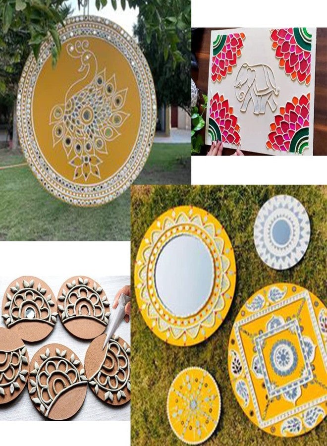 300Sparkles لوحة رسم بوذا بيضاوية الشكل، مصنوعة من خشب MDF بتصميم محفور مسبقًا بالليزر، من إنتاج 300Sparkles، مثالية للأعمال الفنية والحرفية، وديكور المنزل، وديكورات يدوية الصنع. - Image 5