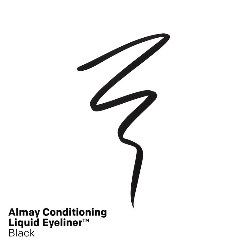 Almay Conditioning Liquid Eyeliner, Longwearing, Waterproof, Hydrating, Stocking Stuffer for Women, 10 Black, 0.03 fl oz - Image 2