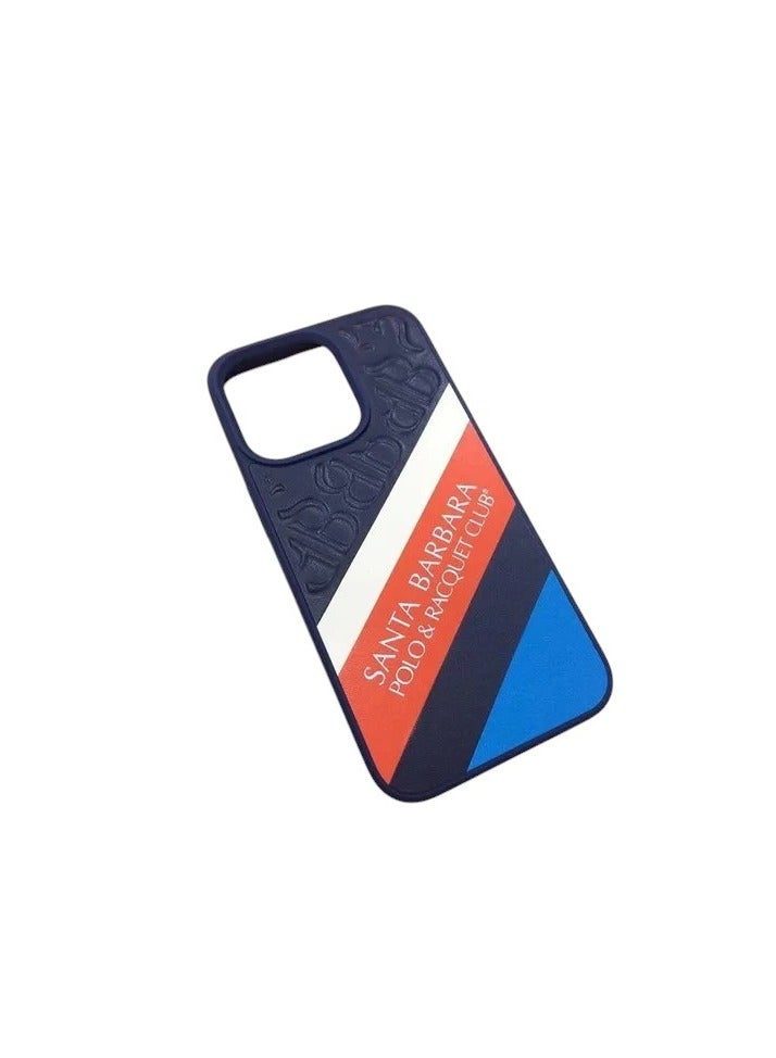 Santa Barabara Polo Santa Barbara Polo Case Apple  Franco Series Genuine Santa Barbara Leather Case Blue IPhone 13 Pro Max - Image 1