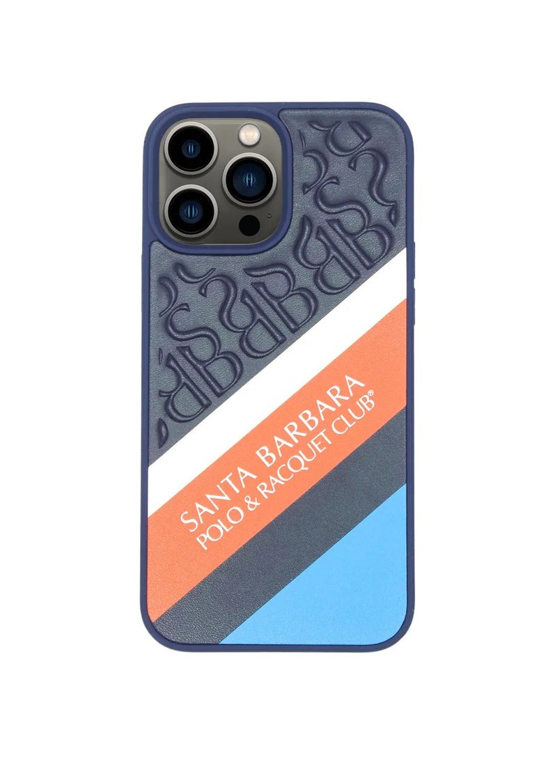 Santa Barabara Polo Santa Barbara Polo Case Apple  Franco Series Genuine Santa Barbara Leather Case Blue IPhone 13 Pro Max - Image 2