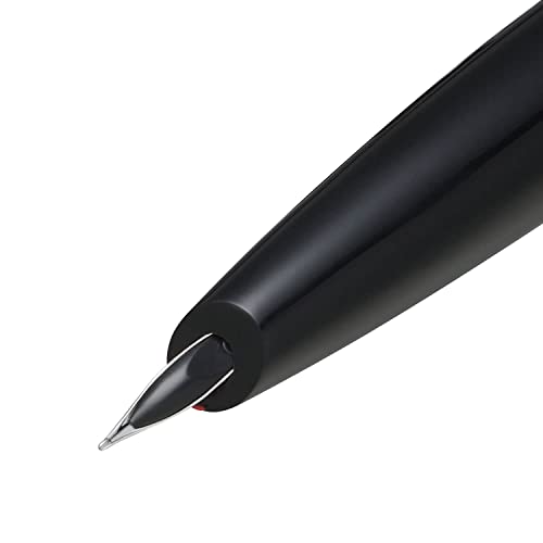 Sheaffer 9111 Icon Fountain Pen (Fine) - Metallic Red with Glossy Black PVD Trim - Image 3