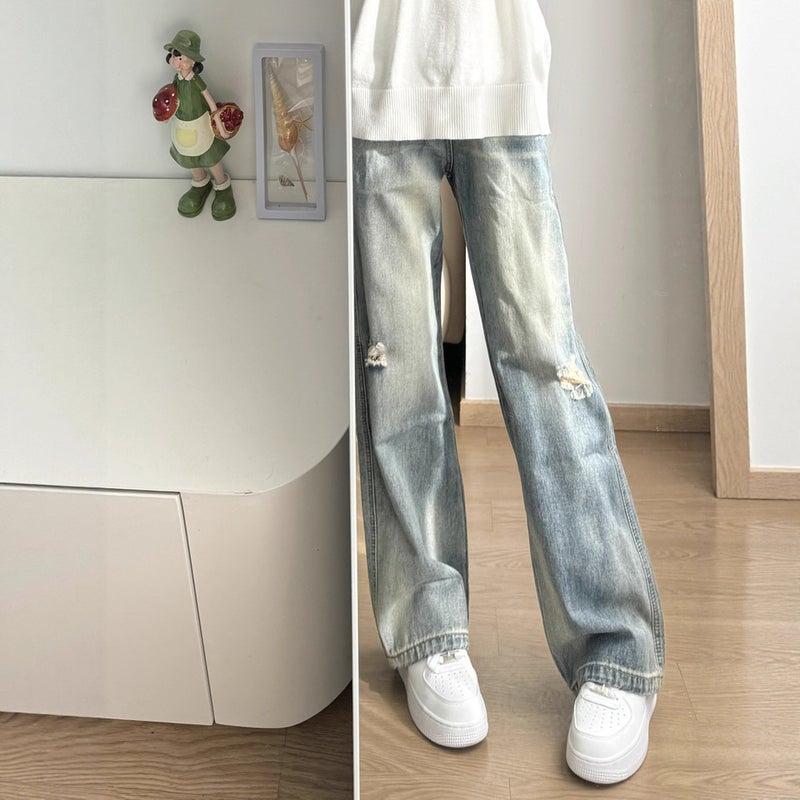 Unisex Classic Denim Jeans Loose Fit Daily Outdoor Wear - Image 3