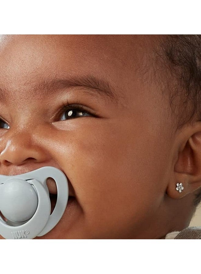 نوك | لهايات تقويم الأسنان | أزرق فاتح-أزرق | من ٦ إلى ١٨ شهرًا | أفضل لهاية للأطفال الرضع | خالية من بيسفينول أ | مصممة لتهدئة الطفل تمامًا مثل الأم | عبوة من قطعتين (أزرق) - Image 1