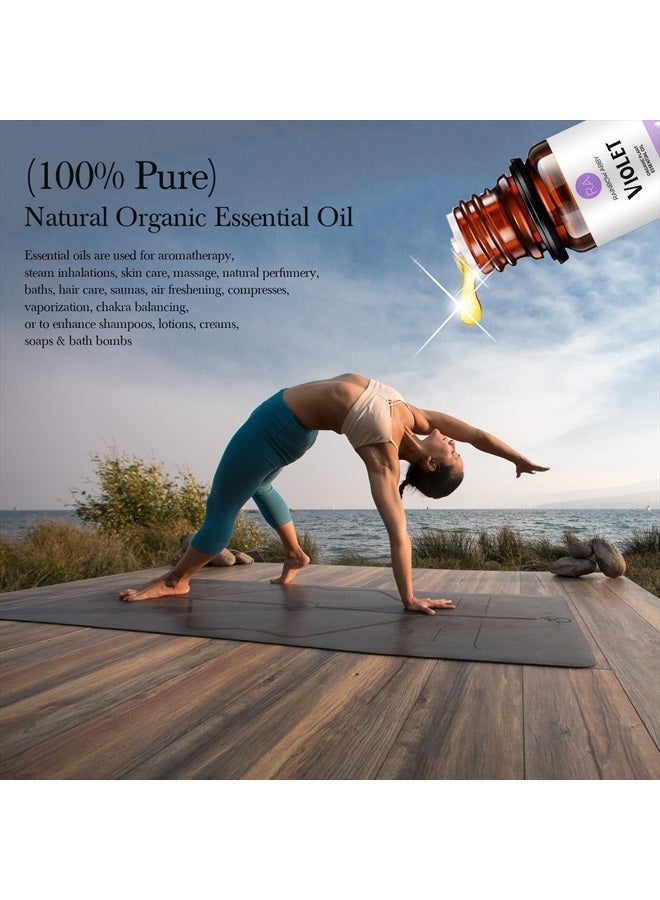 Rainbow Abby Violet Essential Oil, 100% Pure Diffuser Oil Violet Oil for Diffuser, Massage, Skin Care, Yoga, Sleep - 30ML - Image 4