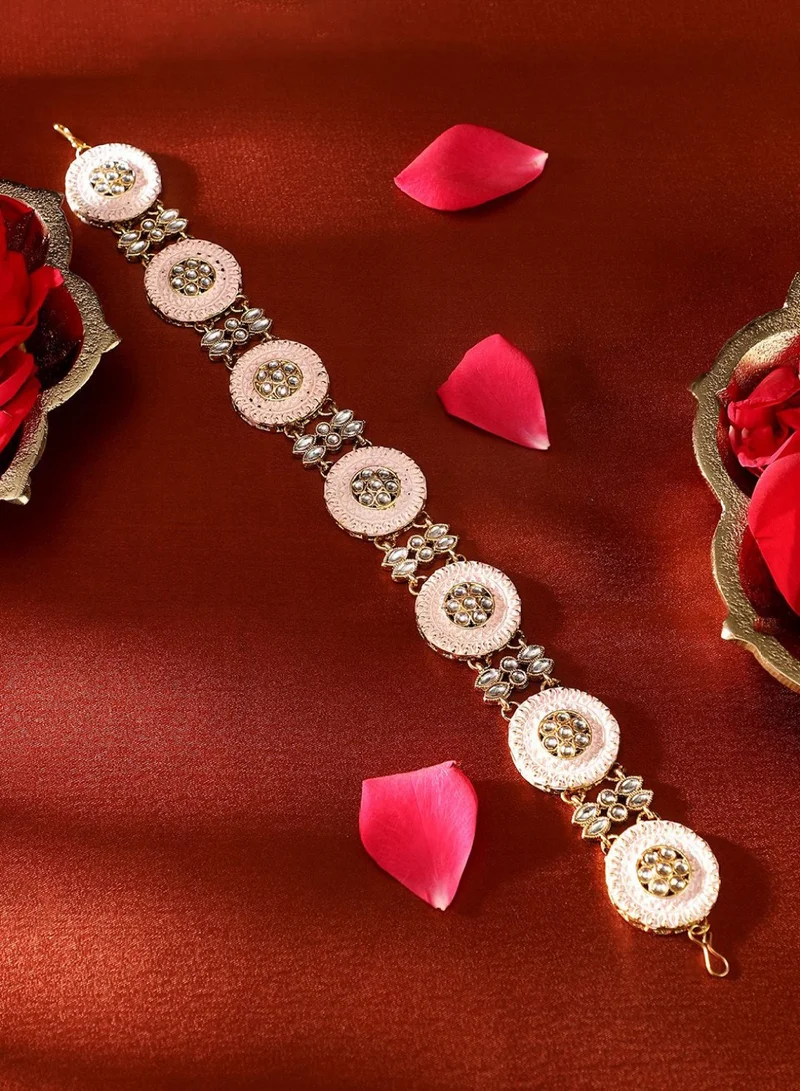 Priyaasi Kundan Studded Maang Tikka Head Jewellery
