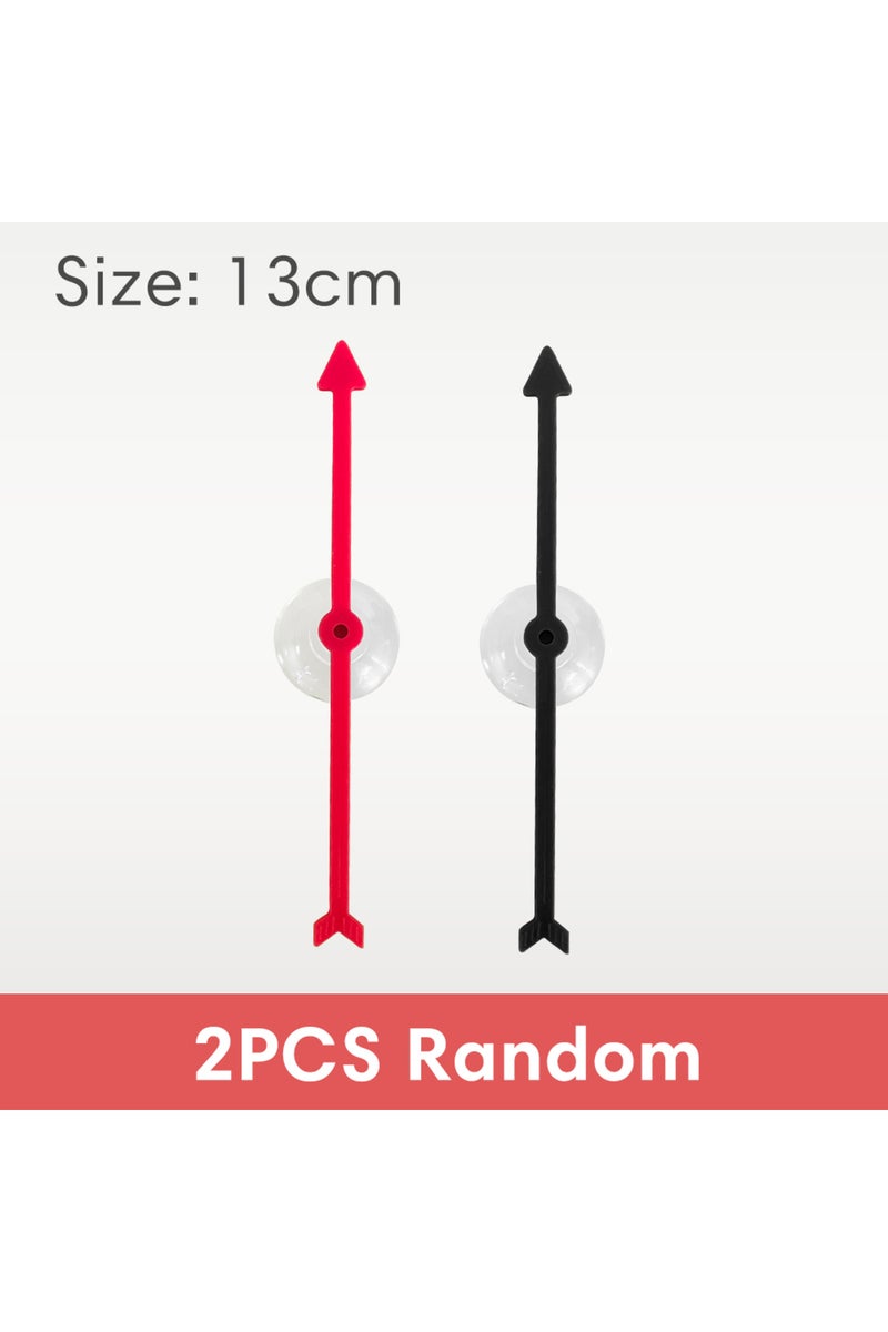 13cm Random 2 PCS 4 Inch Plastic Arrow Game Spinners Suction Cup Board Arrow Toys for School Home Pa