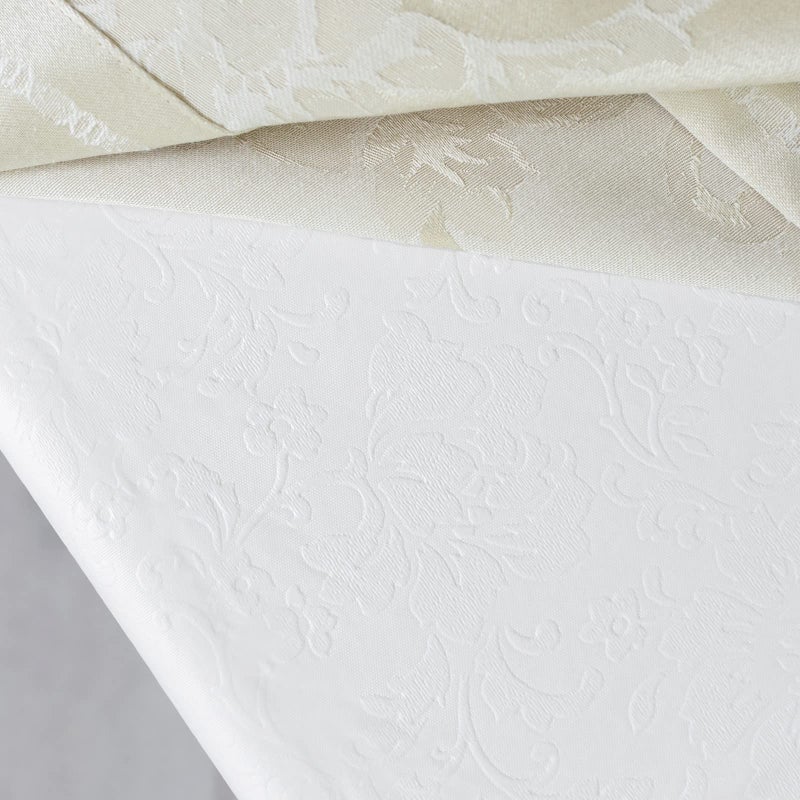 Benson Mills Deluxe Heavy Duty Vinyl Table Pad, Premium Table Protector, Waterproof with Flannel Backing, Quilted Design and Customizable (Off-White, 52" X 90" Rectangular) - Image 2