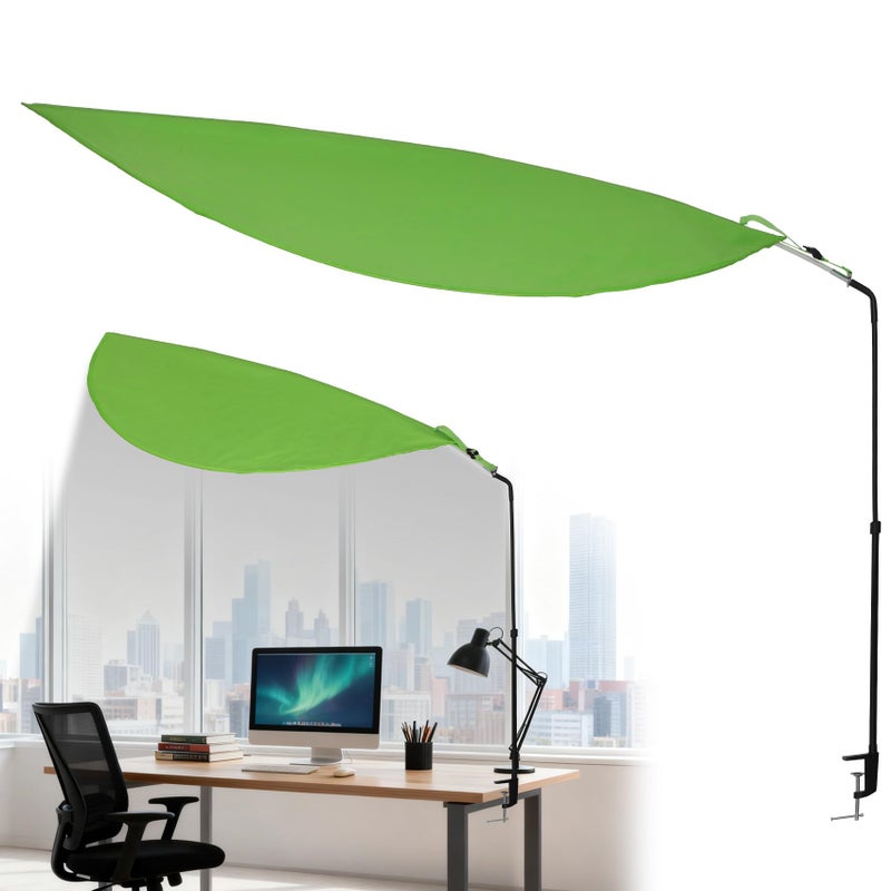 P Polerden Green Office Cubicle Desk Shadeï¼ŒPortable Office Cubicle Shade to Block Overhead Lightï¼ŒAdjustable Desk Shade for Cubicle to Block Light & Reduce Glare - Image 1