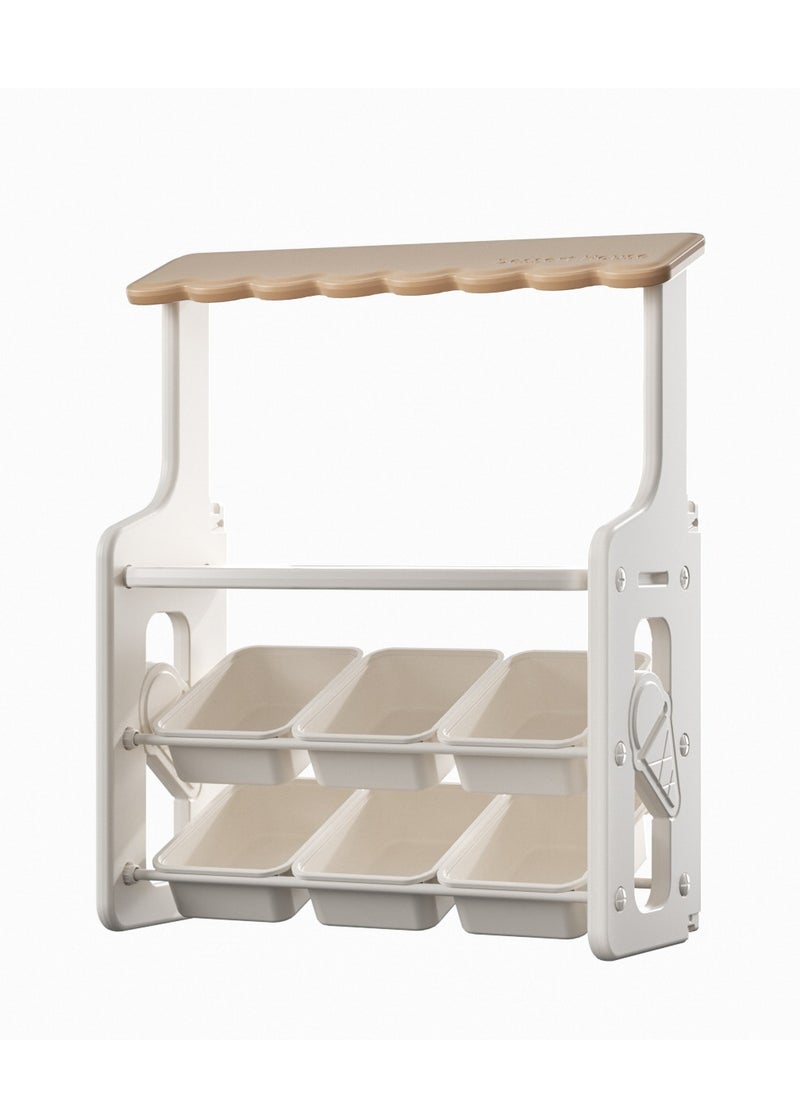 Arabest - Kids Multifunctional Bookshelf, and Toy Storage Shelf, Baby Toy Storage Cabinet, Book Shelf - Image 1