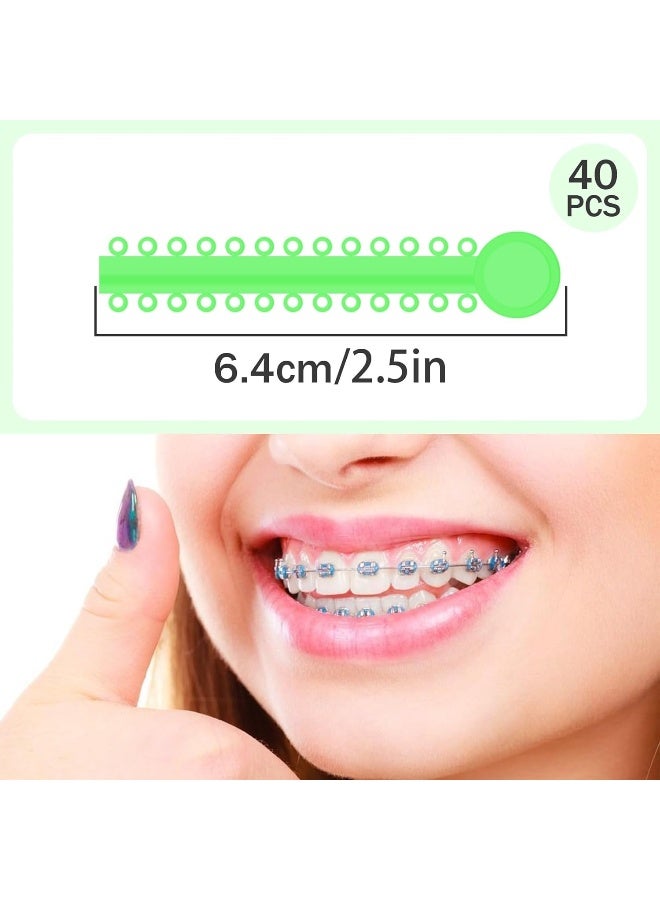 Bilkeru 1040 Pcs Multi-Color Rubber Bands, Orthodontic Ligature Ties Kit - O-Rings Braces Dental Ties For Orthodontic Procedures And Dental Braces (40 Items) - Image 3