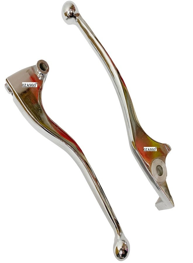 OZANGO Bike Heavy Duty Brake and Clutch Lever Only Bs3| BS4 & BS6 Models Set of (1 Pair) Chrome Suitable for RE Battle Green - Image 3