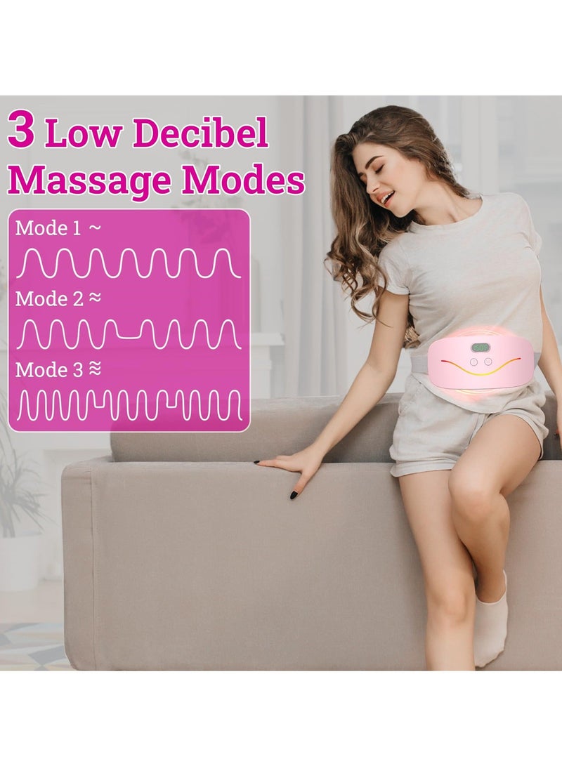 Menstrual Heating Pad Cordless, Fast Heating with 3 Heat Levels, 3 Massage Modes, Relief for Back Pain, Ideal Gift for Women and Girls - Image 4