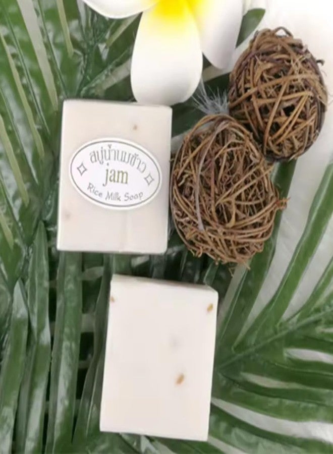 WHATONEARTH صابون حليب الأرز الياسمين التايلاندي 60 جرام - Image 5