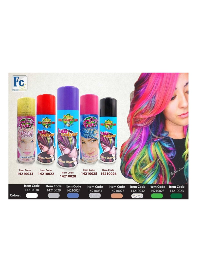 PARTY SUCCESS Temporary Hair Colour Spray Purple 125ml - Image 2