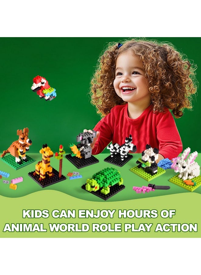 FUN LITTLE TOYS FUN LITTLE TOYS Party Favor for Kids, Mini Animals Building Blocks Sets Goodie Bags Stuffers for Kid, Small Toy Prizes, 12Pack Birthday Party Favor Easter Egg Fillers  - Image 3