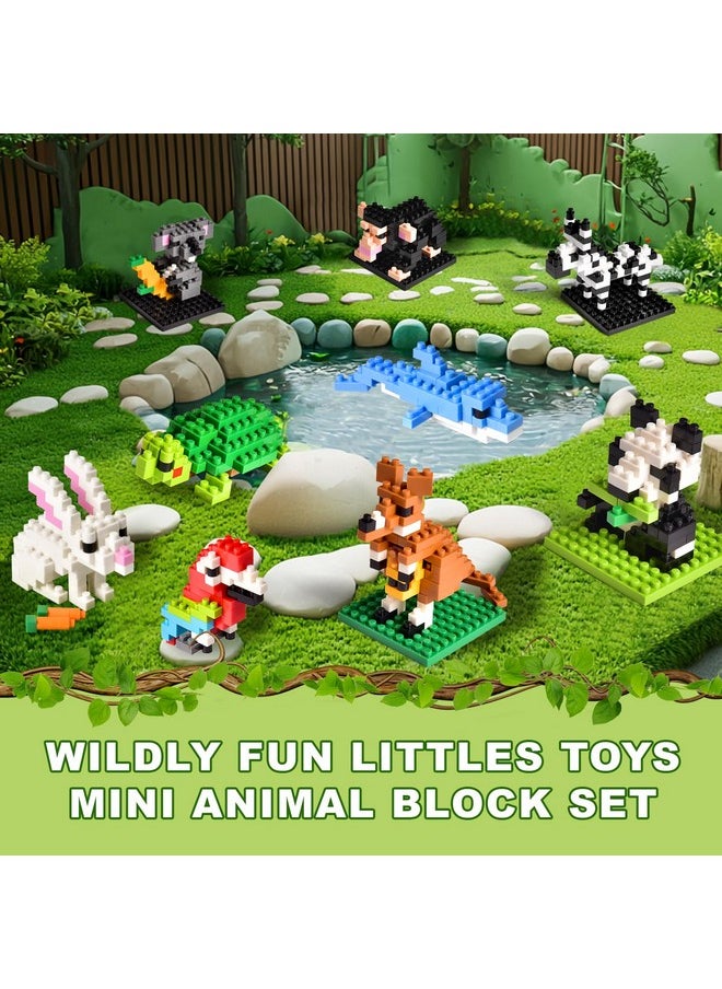 FUN LITTLE TOYS FUN LITTLE TOYS Party Favor for Kids, Mini Animals Building Blocks Sets Goodie Bags Stuffers for Kid, Small Toy Prizes, 12Pack Birthday Party Favor Easter Egg Fillers  - Image 2
