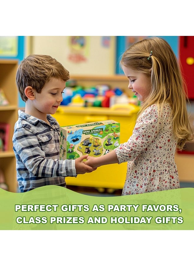 FUN LITTLE TOYS FUN LITTLE TOYS Party Favor for Kids, Mini Animals Building Blocks Sets Goodie Bags Stuffers for Kid, Small Toy Prizes, 12Pack Birthday Party Favor Easter Egg Fillers  - Image 5