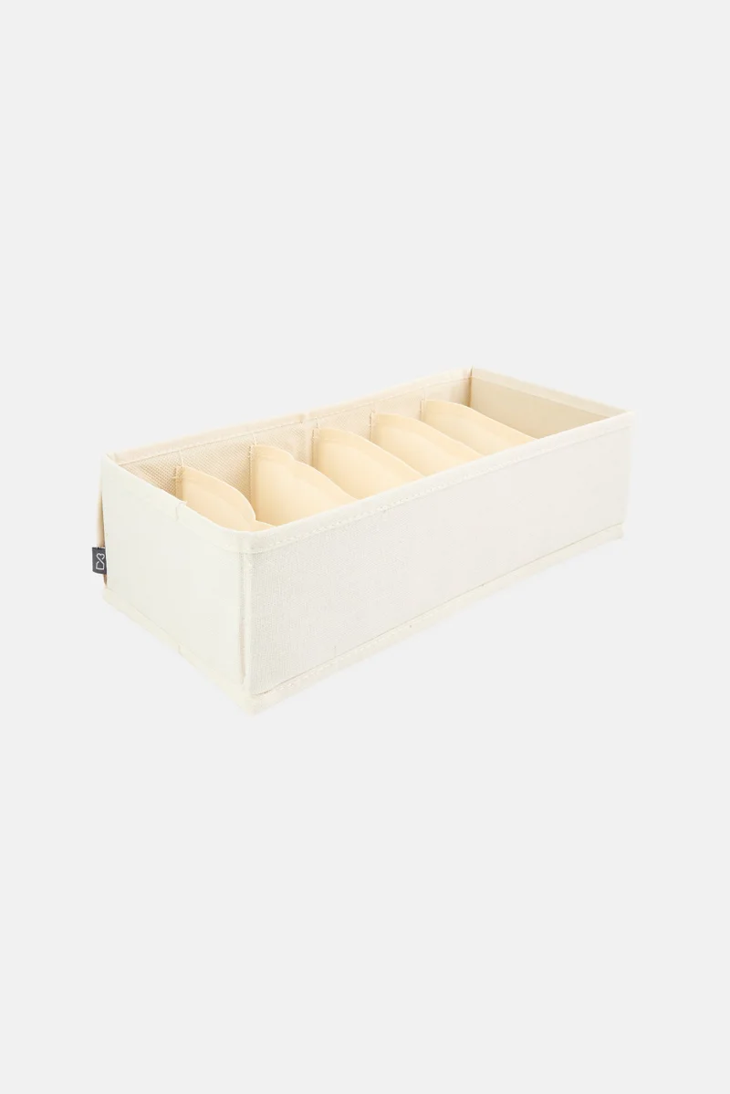 موي موتشو Small Foldable Organizer 6 Compartments, Beige